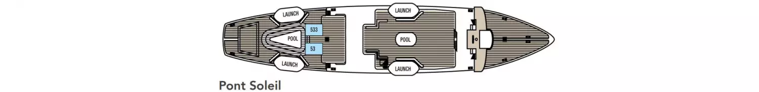 Plan Pont soleil Star Clipper