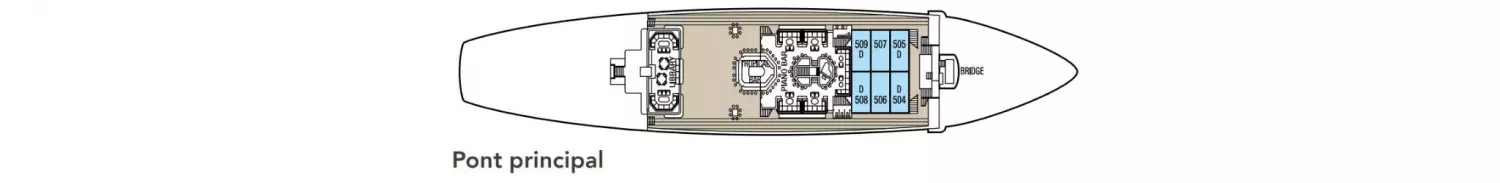 Plan Pont principal Star Clipper