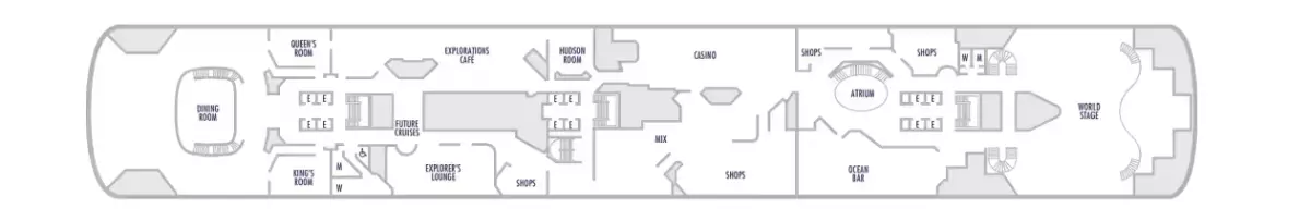 Plan Upper Promenade Deck