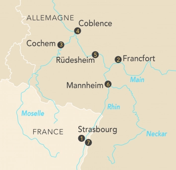 Itinéraire Croisière Musicale sur le Rhin : dans le sillage de Schubert