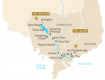 Itinéraire Du Vietnam au Cambodge, Au fil du Mékong