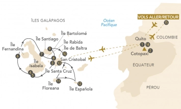 Itinéraire Croisière aux Galápagos en yacht : le paradis terrestre