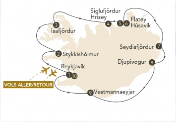 Itinéraire Croisière Fjords & Baleines en Islande