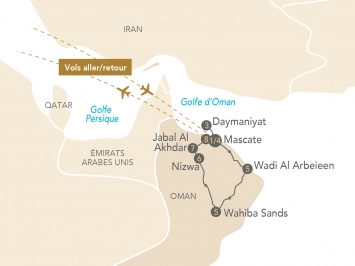 Itinéraire Sultanat d'Oman Confidentiel
