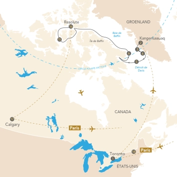 Itinéraire Mythique Passage du Nord-Ouest, dans le sillage de l'expédition Franklin