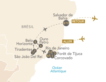 Itinéraire Carnaval de Rio 2024 et Circuit Brésil