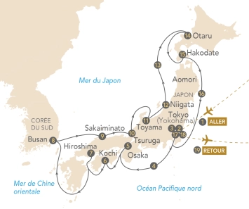 Itinéraire Croisière Japon & Corée du Sud, entre traditions et modernité