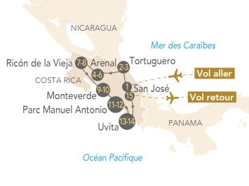 Itinéraire Costa Rica, au cœur d'une nature préservée