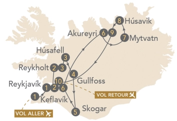 Itinéraire L'Islande en hiver : magie des aurores boréales