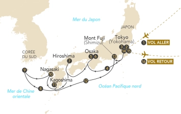 Itinéraire Croisière Le Japon des secrets avec Paris Match