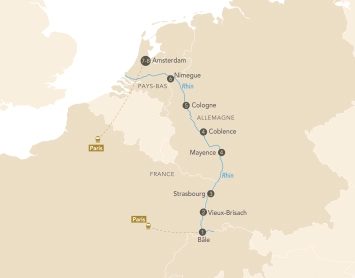 Itinéraire Croisière Art et Musique au fil du Rhin