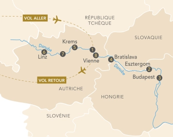Itinéraire Le Danube au fil de l'histoire