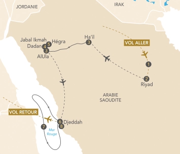 Itinéraire Trésors de l'Arabie Saoudite