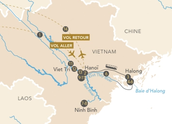 Itinéraire Légendes du fleuve Rouge : découvrez les trésors du Vietnam