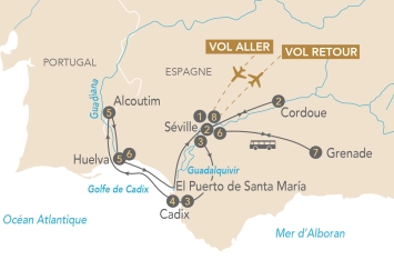 Itinéraire Au fil du Guadalquivir Andalousie, Portugal