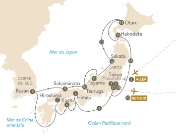 Itinéraire Croisière Japon & Corée du Sud, entre traditions et modernité