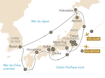Itinéraire Croisière Le Japon, arts et traditions