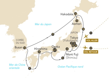Itinéraire Croisière au Japon, l'archipel aux trésors