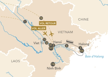 Itinéraire Croisière sur le Fleuve Rouge : beautés du Nord du Vietnam