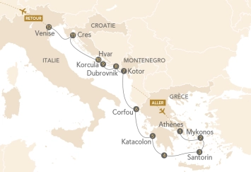 Itinéraire Douceur méditerranéenne, de Grèce en Vénétie