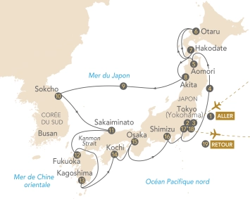 Itinéraire Croisière Japon et Corée du Sud, quiétude et nature autour de l'archipel
