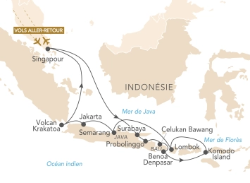 Itinéraire L'Indonésie des Mille Visages : entre patrimoine ancien, volcans majestueux et culture authentique