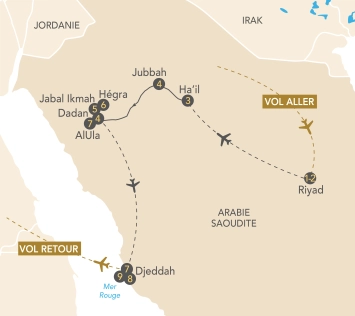 Itinéraire Trésors de l'Arabie Saoudite