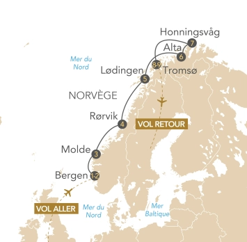 Itinéraire Les Fjords de Norvège, la beauté de l'hiver