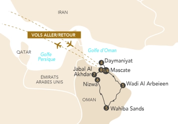Itinéraire Sultanat d'Oman Confidentiel
