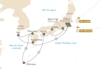 Itinéraire Au fil du Japon : croisière entre art, nature et traditions