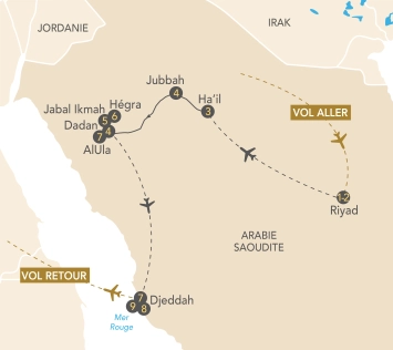Itinéraire Trésors d'Arabie Saoudite