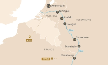 Itinéraire Croisière florale : escapade hollandaise et flânerie rhénane