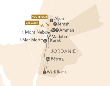 Itinéraire Splendeurs de Jordanie
