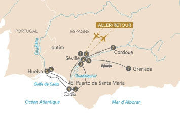 Itinéraire Croisière au cœur de l'Andalousie