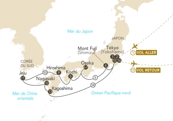 Itinéraire Au fil du Japon : croisière entre art, nature et traditions