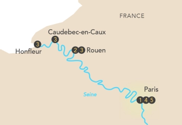 Itinéraire Réveillon musical sur la Seine 2026/2027