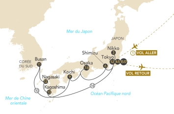 Itinéraire Croisière au Japon : les trésors du Pays du Soleil Levant