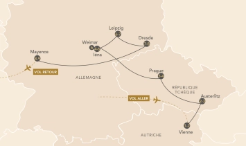 Itinéraire Sur les traces de Napoléon en Europe centrale