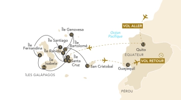 Itinéraire Croisière dans les Îles Galápagos : Immersion dans un sanctuaire naturel