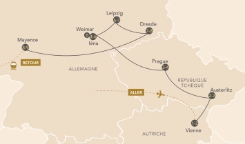 Itinéraire Sur les traces de Napoléon : d'Austerlitz à Iéna