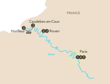 Itinéraire Réveillon musical sur la Seine