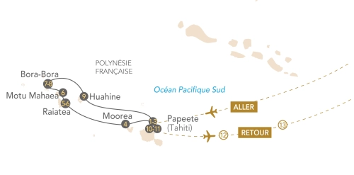 Itinéraire Polynésie : joyaux du Pacifique, archipel paradisiaque