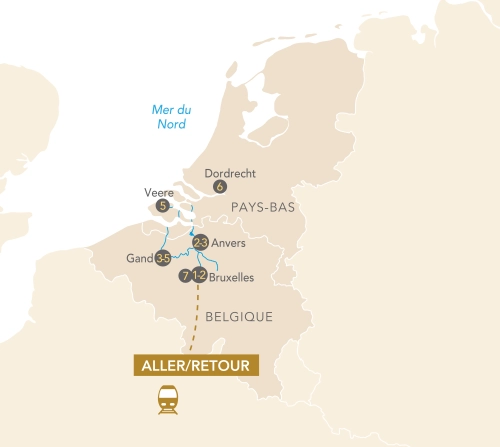 Itinéraire Symphonies au fil des Flandres et des Pays-Bas