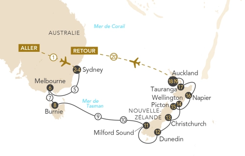 Itinéraire Trésors maori : Nouvelle-Zélande & Australie