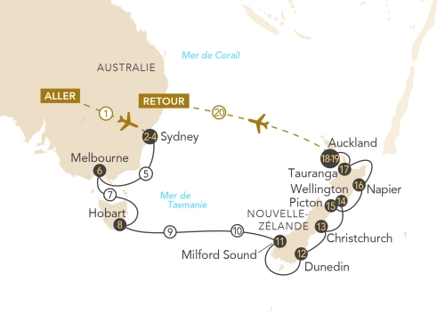 Itinéraire Trésors maori : Nouvelle-Zélande & Australie