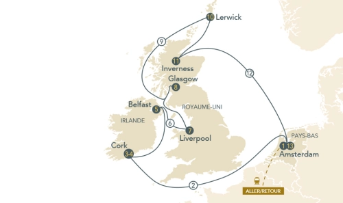 Itinéraire Mythes et légendes du Nord : croisière dans les pays celtes