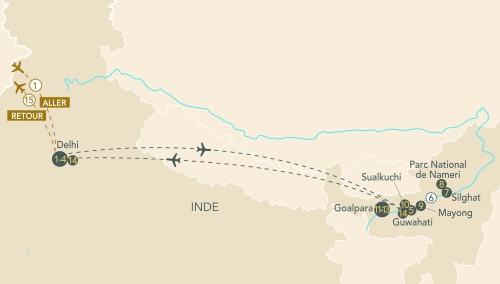 Itinéraire Au fil du Brahmapoutre, au cœur d’une Inde intemporelle