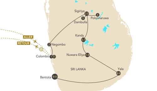 Itinéraire Trésors du Sri Lanka, l'île émeraude
