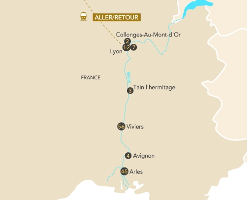 Itinéraire Croisière Art et Musique au fil du Rhône