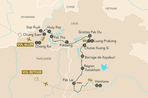 Itinéraire Merveilles du Mékong (Laos et Thaïlande) avec Franck Ferrand